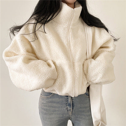 Akilah Cozy Stand Collar Cardigan