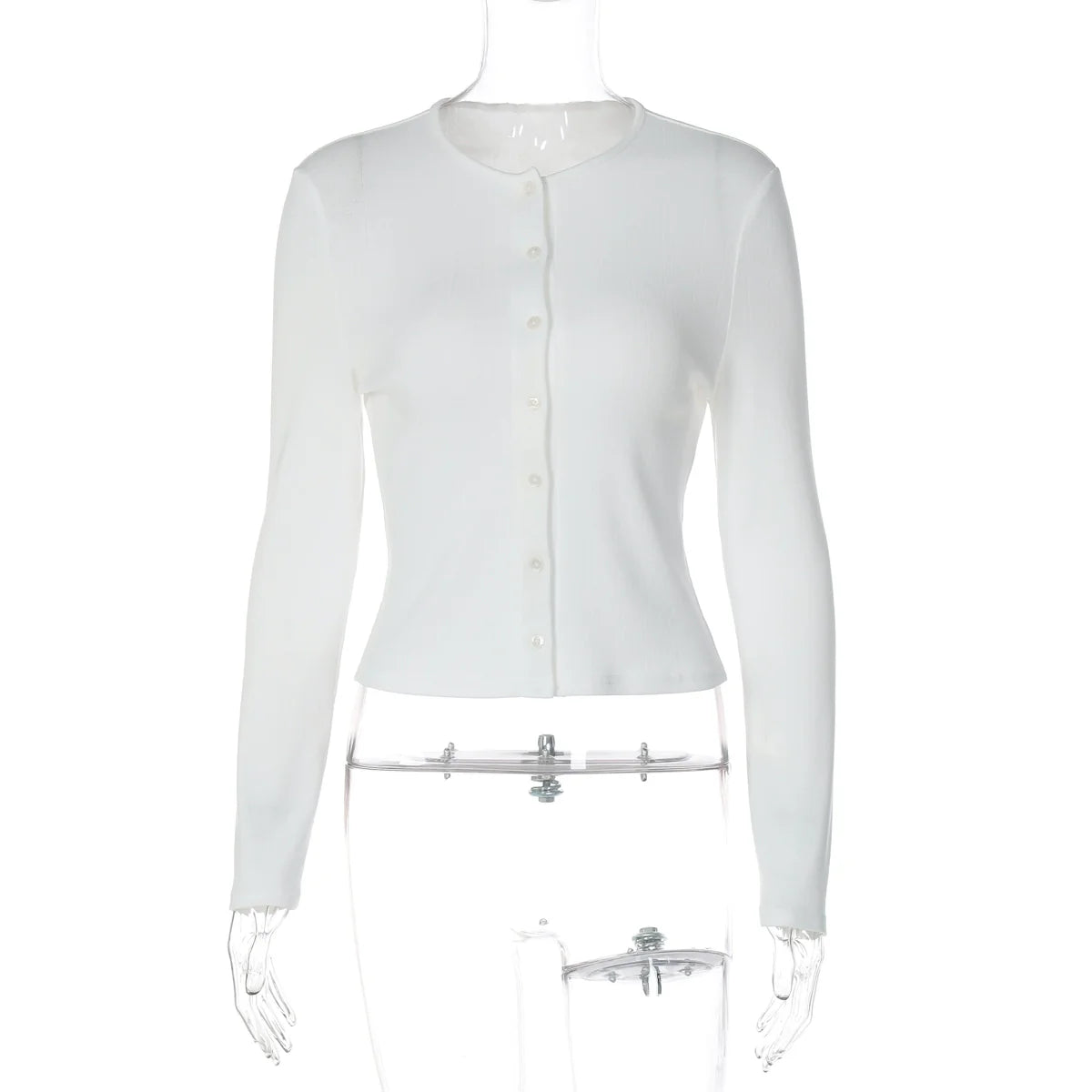 Chandler Ribbed Button-Front Cardigan