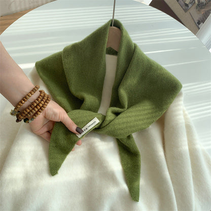 Wool Knitted Stripe Scarf