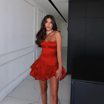 Remini Dress-Red