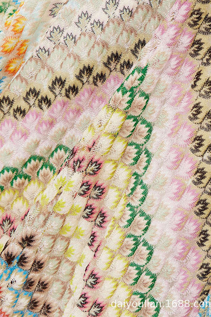 Missoni Summer Knit Colorful Herringbone Print Open Beck Maxi Dress