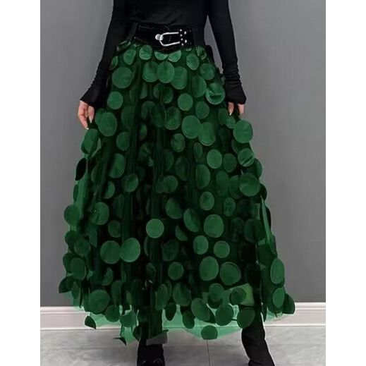 Retro A-Line Large Swing Skirt
