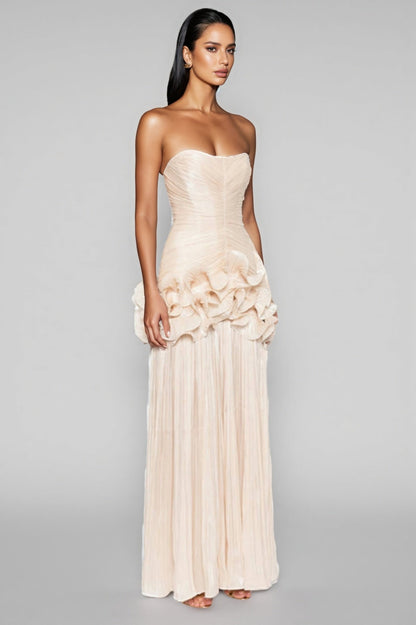 Wilfred Sheath Wood Earring Maxi Dress