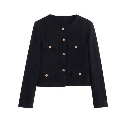 Sunday Bouclé Button Coat