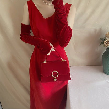 Velvet Dinner Handbag by Lynda