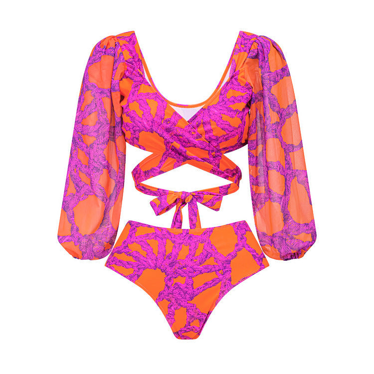 Siesta Full Sleeves Bikini - Pink