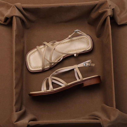 | Italian Leather Strap Sandals