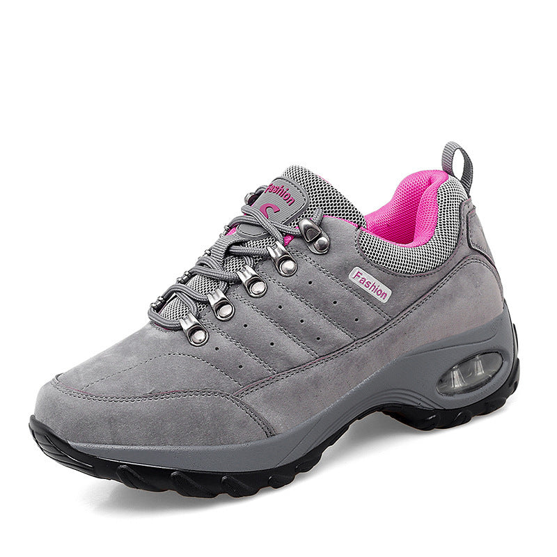 Women's Breathable Mesh Hiking Shoes With Elevated Sole Comfort