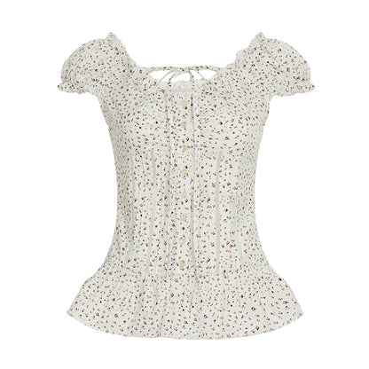 Shaylee Floral Puff Sleeve Blouse