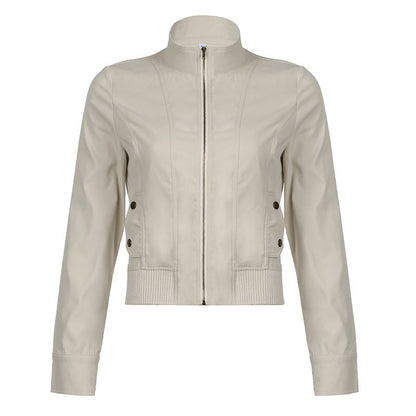 Carlynn Striped Bomber Jacket