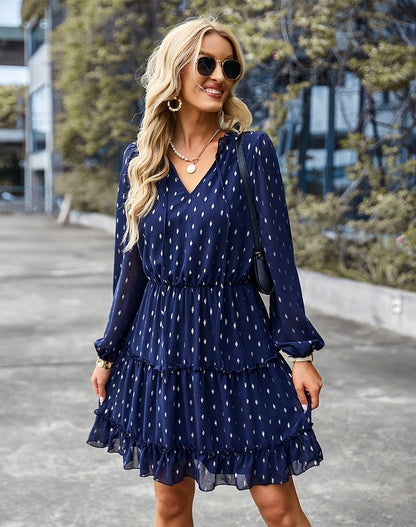 Later Babe Printed Satin Tie Front Dress