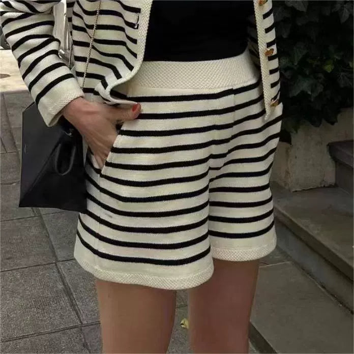 Astoria Striped Knit Short Set