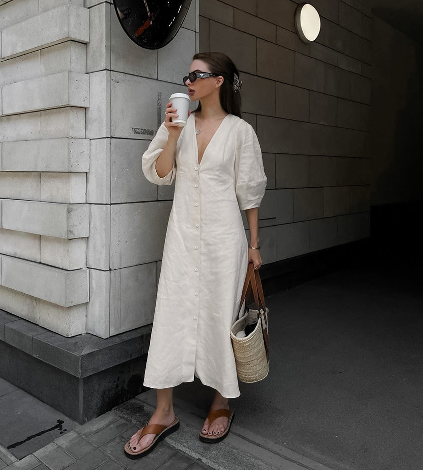 Gemini Rising Dress - Off White