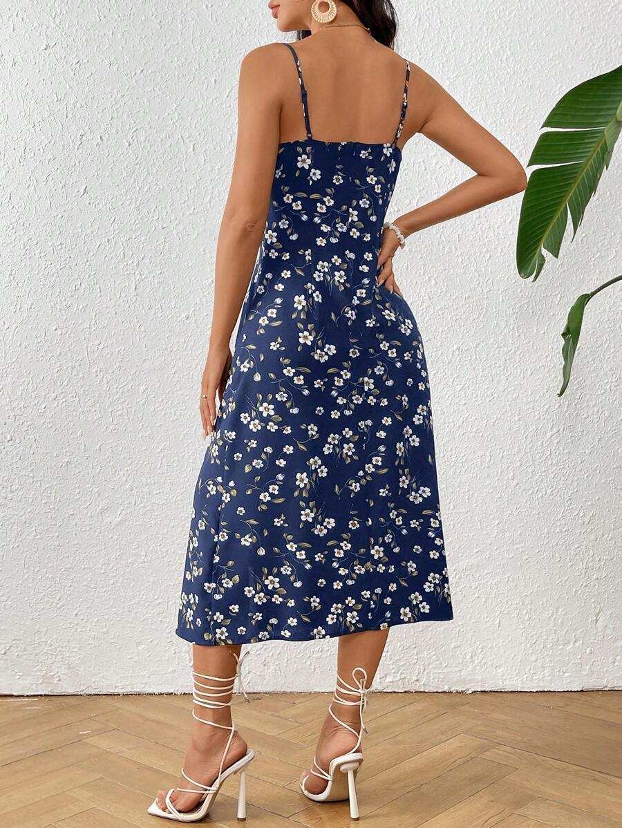 Women Thigh High Slit Sundress