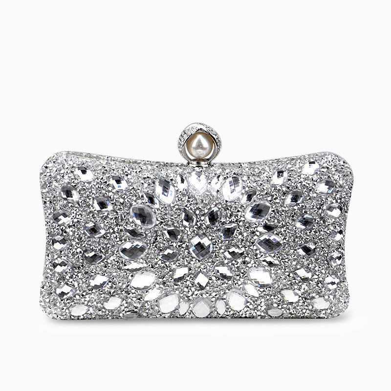 Diamond Encrusted Clutch Bag by Talia