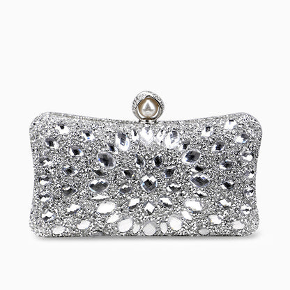 Diamond Encrusted Clutch Bag by Talia