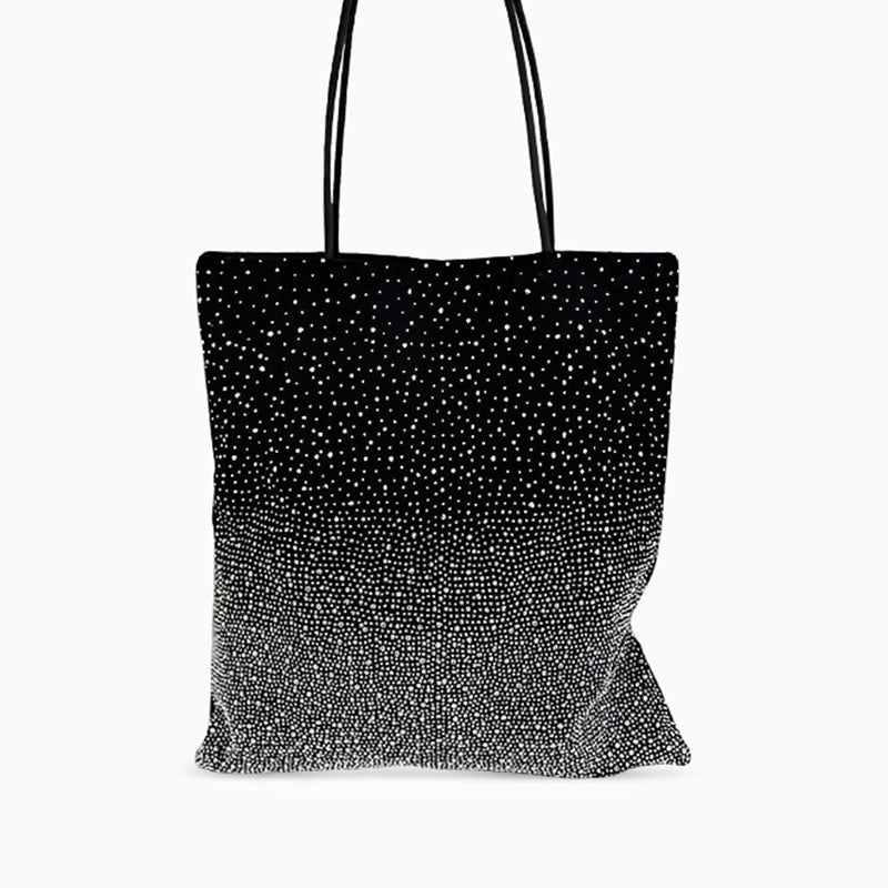 Gradient Rhinestones Tote Bag by Karen