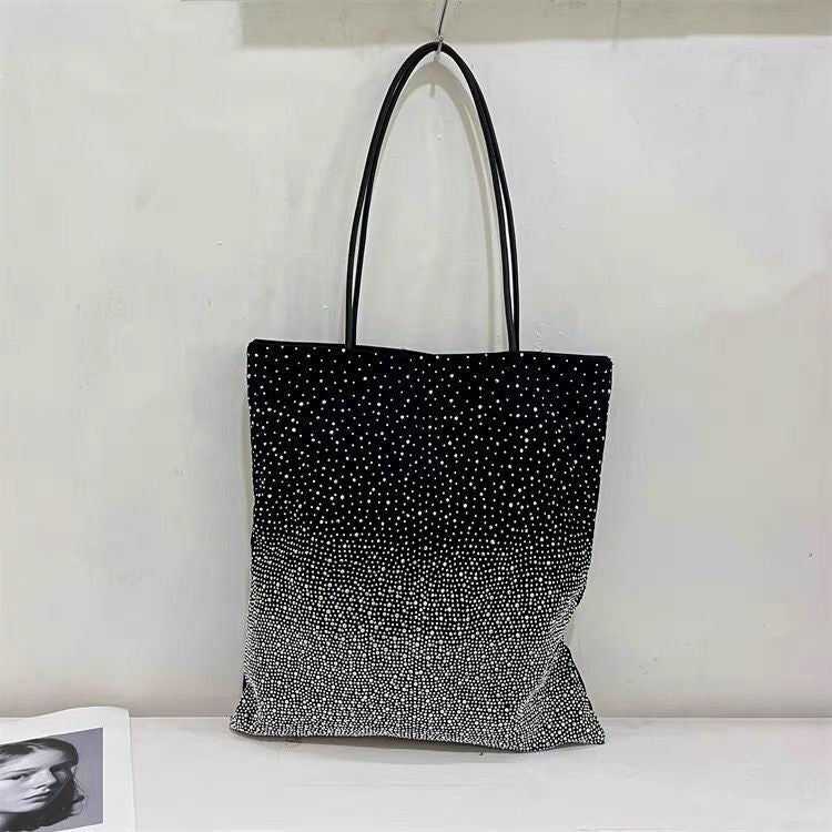 Gradient Rhinestones Tote Bag by Karen