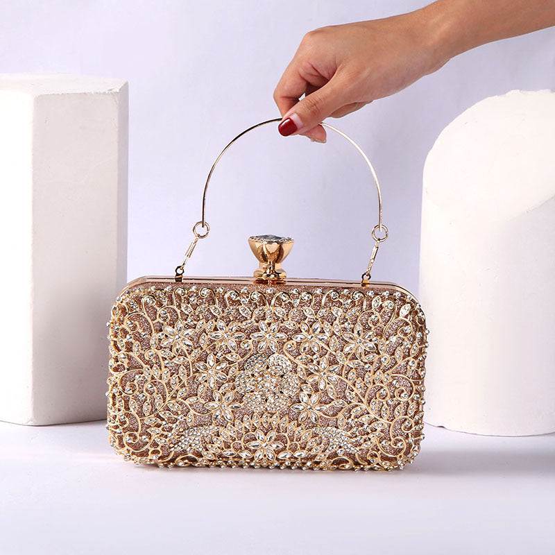 Diamond Encrusted Clutch Bag by Rachel