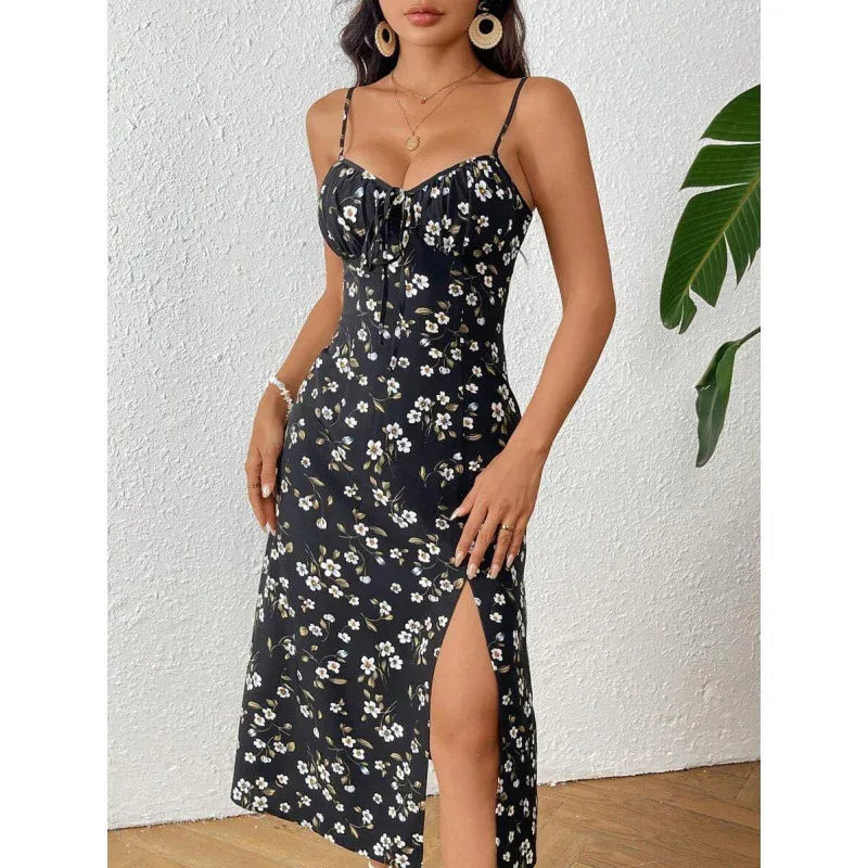 Women Thigh High Slit Sundress