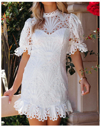 Champs-lys����es Embroidered Lace Dress