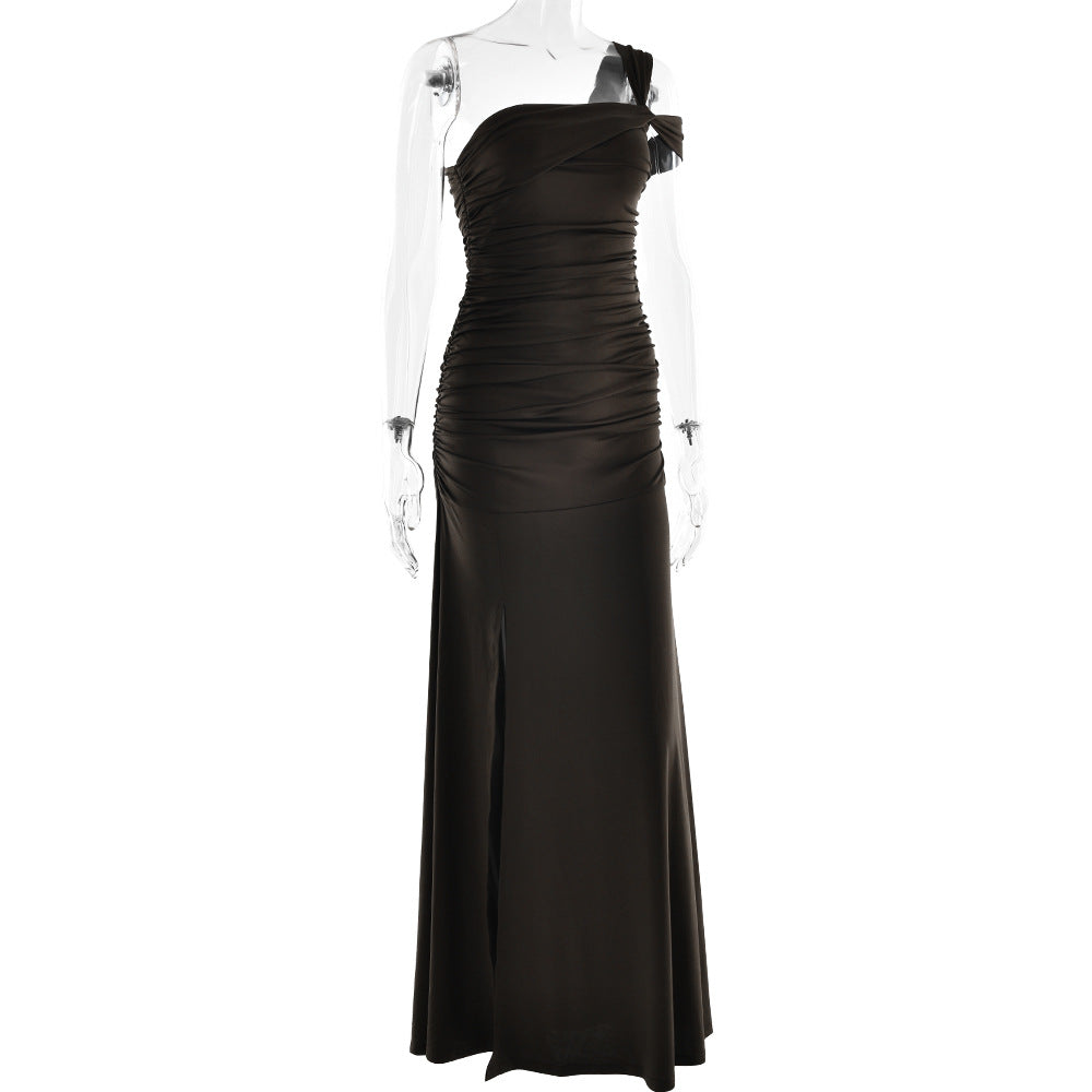 Elara Maxi Dress- Navy Blue