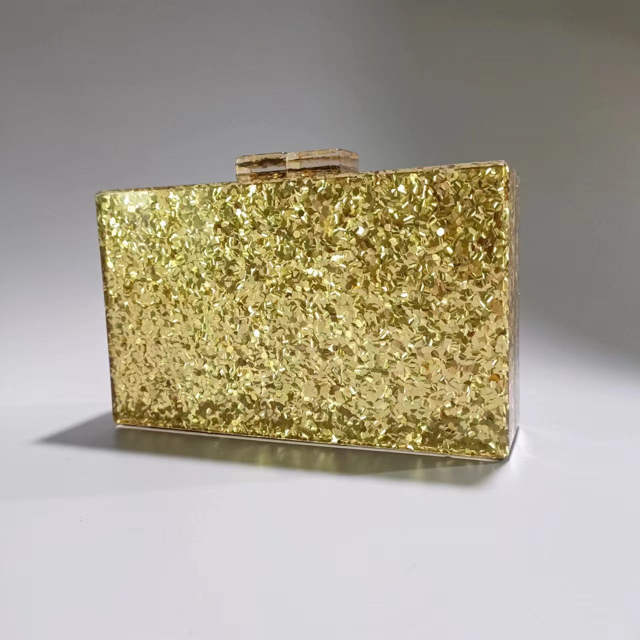 Sequined Acrylic Clutch Bag by Denise