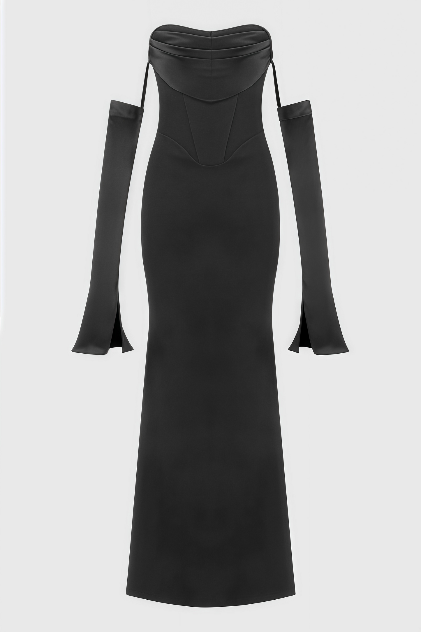 Justa One Shoulder Long Sleeve Maxi Dress