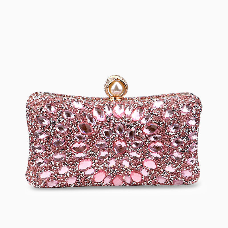 Diamond Encrusted Clutch Bag by Talia