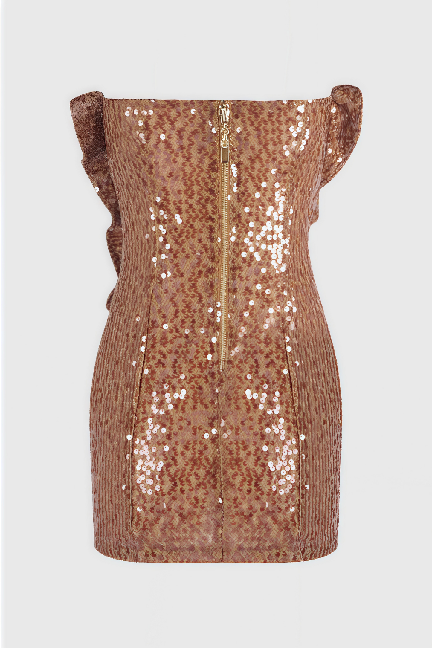 Jovilk Sequin 3D Flower Ruffled Mini Dress