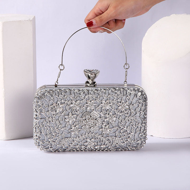 Diamond Encrusted Clutch Bag by Rachel
