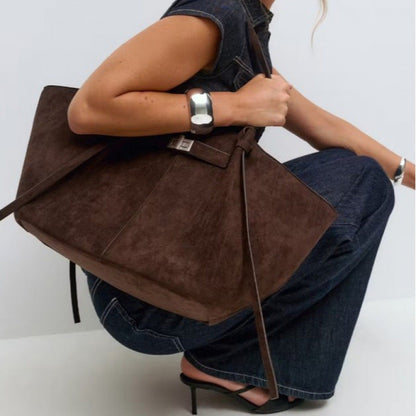 | Structured Shopper Bag, Gold-Tone Detail