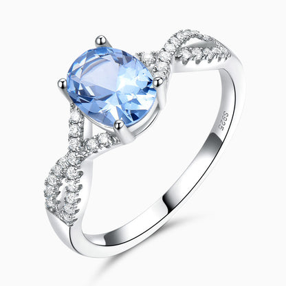 Gemstone Infinity Ring