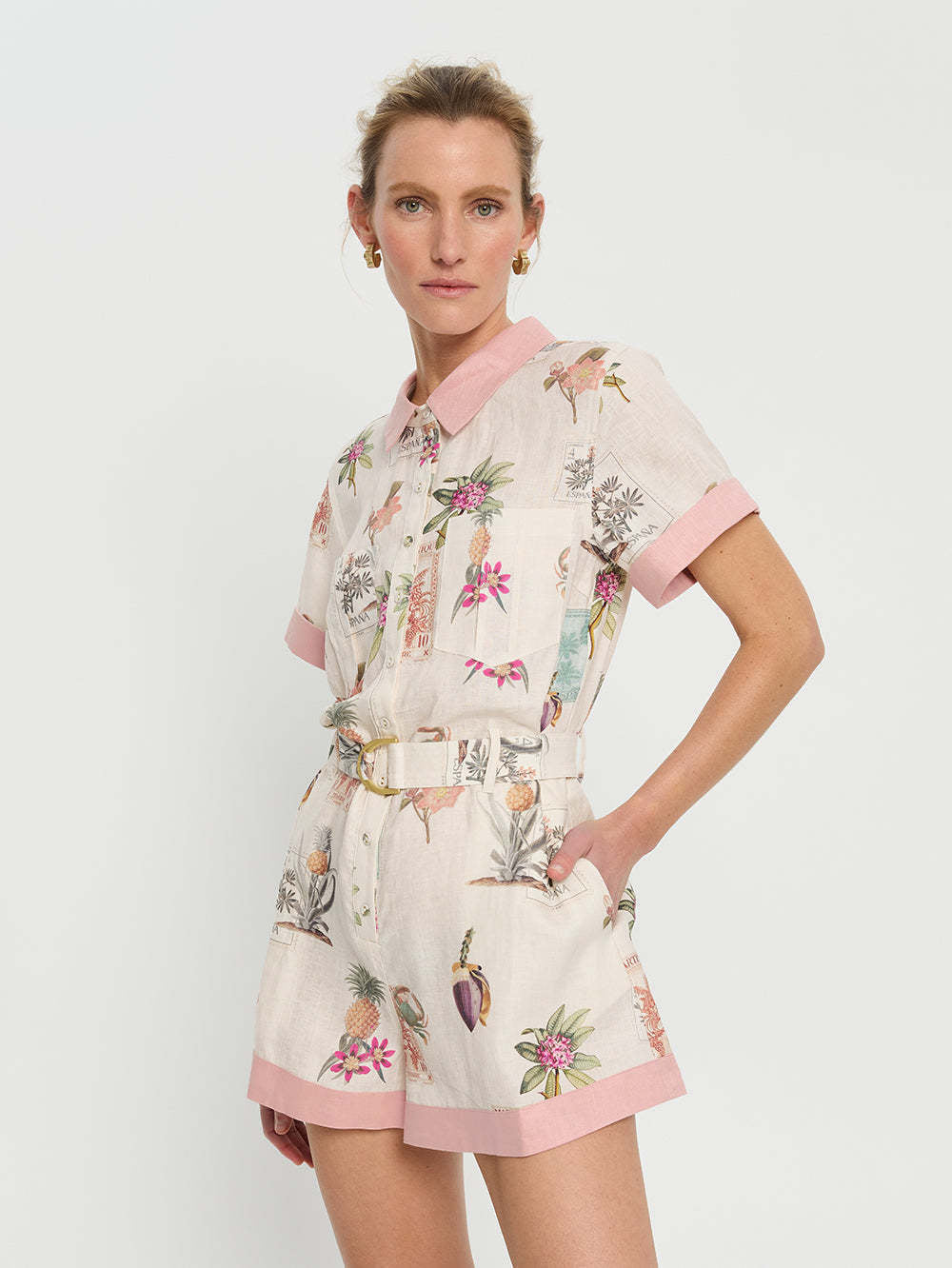 Cole Romper - Pink