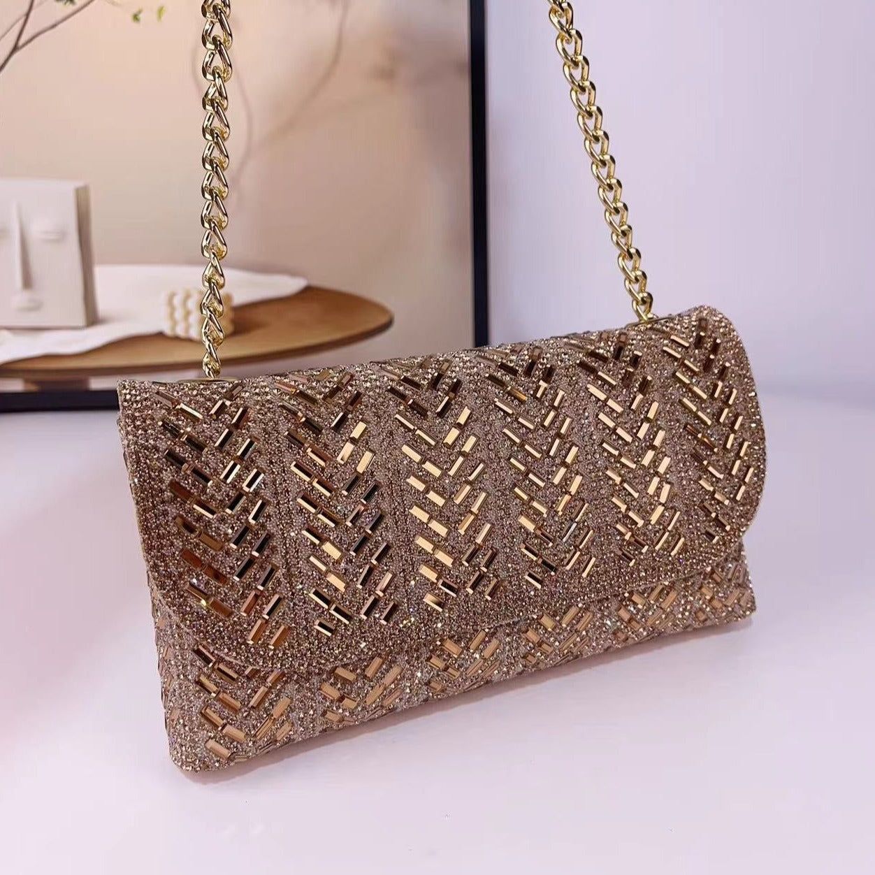 Crystals Clutch by Sharleen