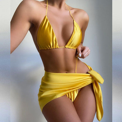 Florencia® | Women'S Bikini Set With Adjustable Straps And Wrap Skirt
