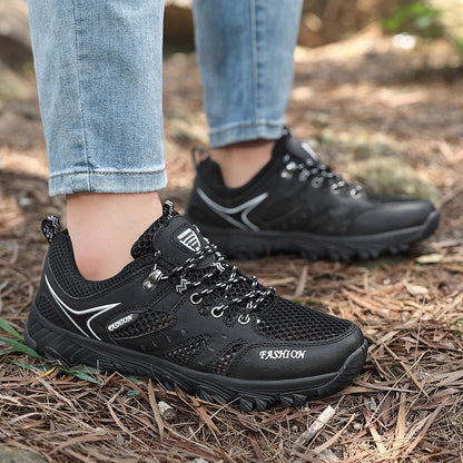 Women's Breathable Mesh Running Sneakers With Secure Lace Up Fit