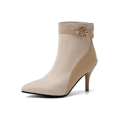 | Suede Pointy Toe Heels