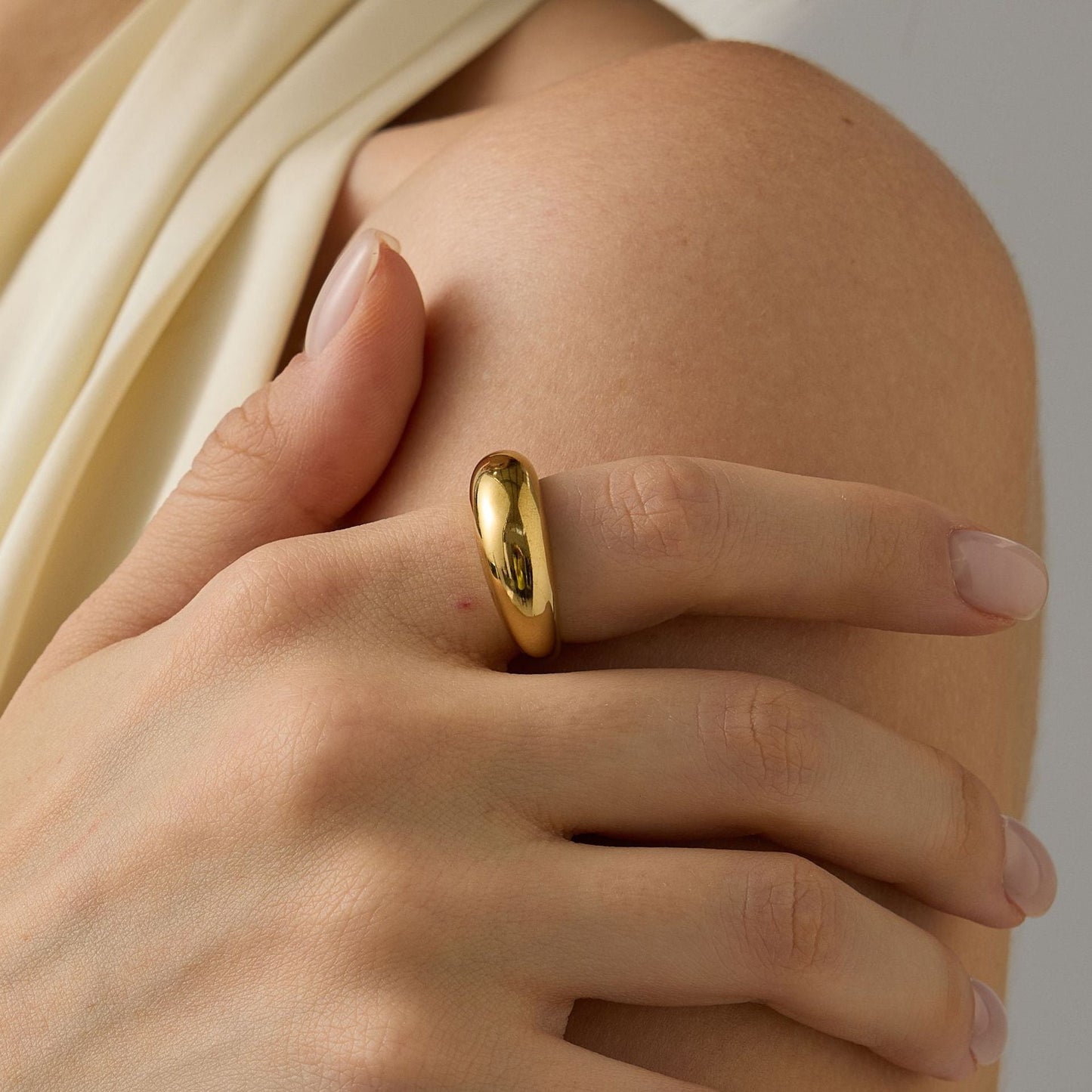 Minimalist Round Stainless Steel Ring