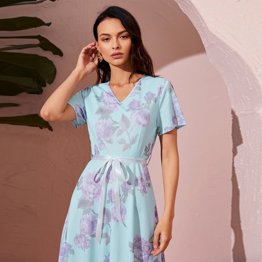 Elegant High Waist Dress