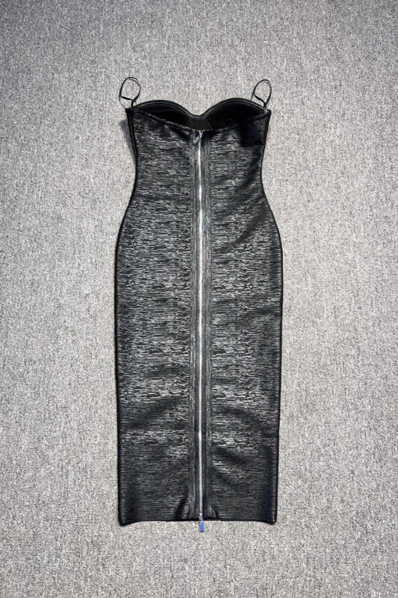 Benja Sheath Wrap Midi Dress