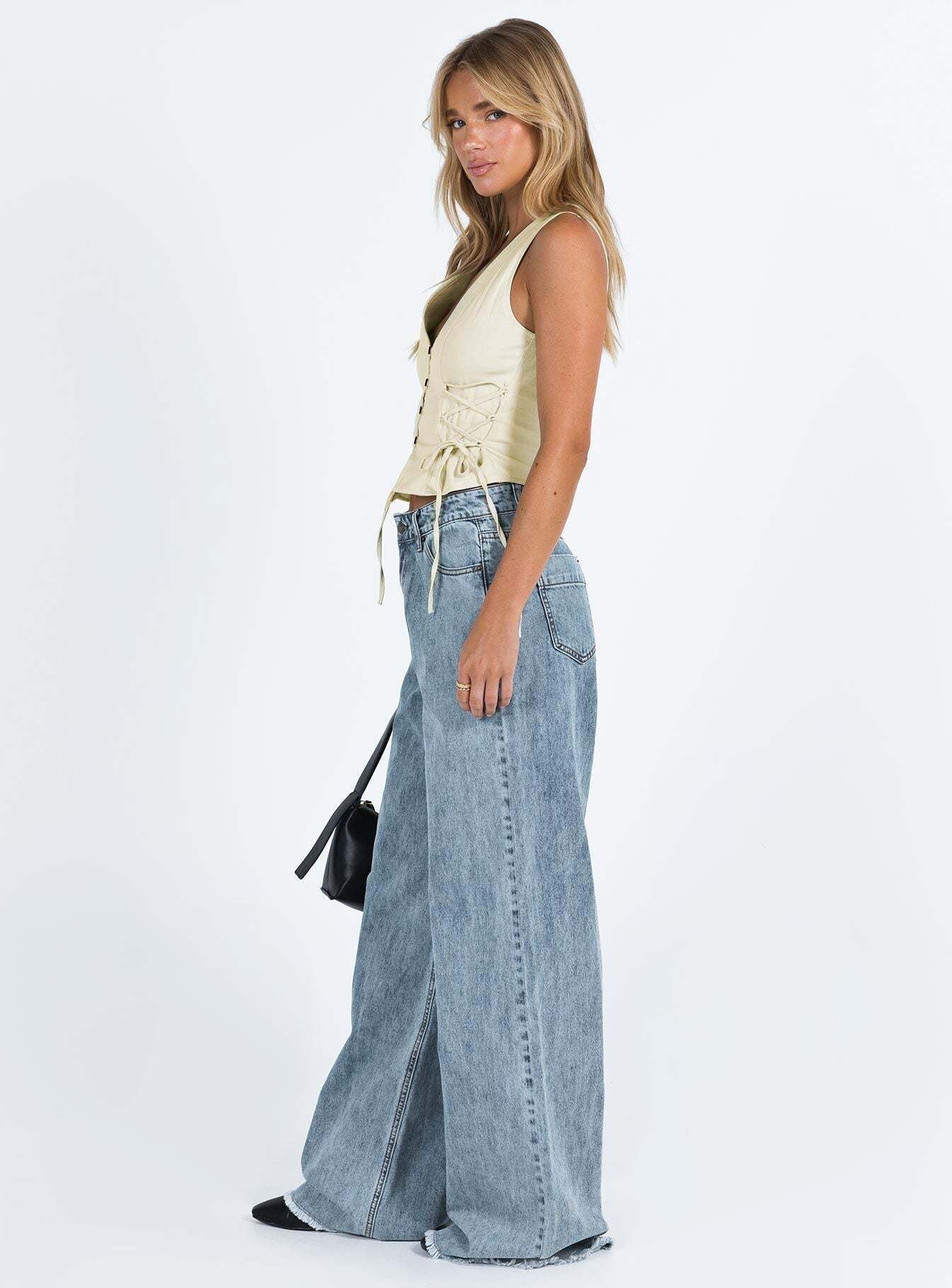 | Relaxed Wide-Leg Jeans