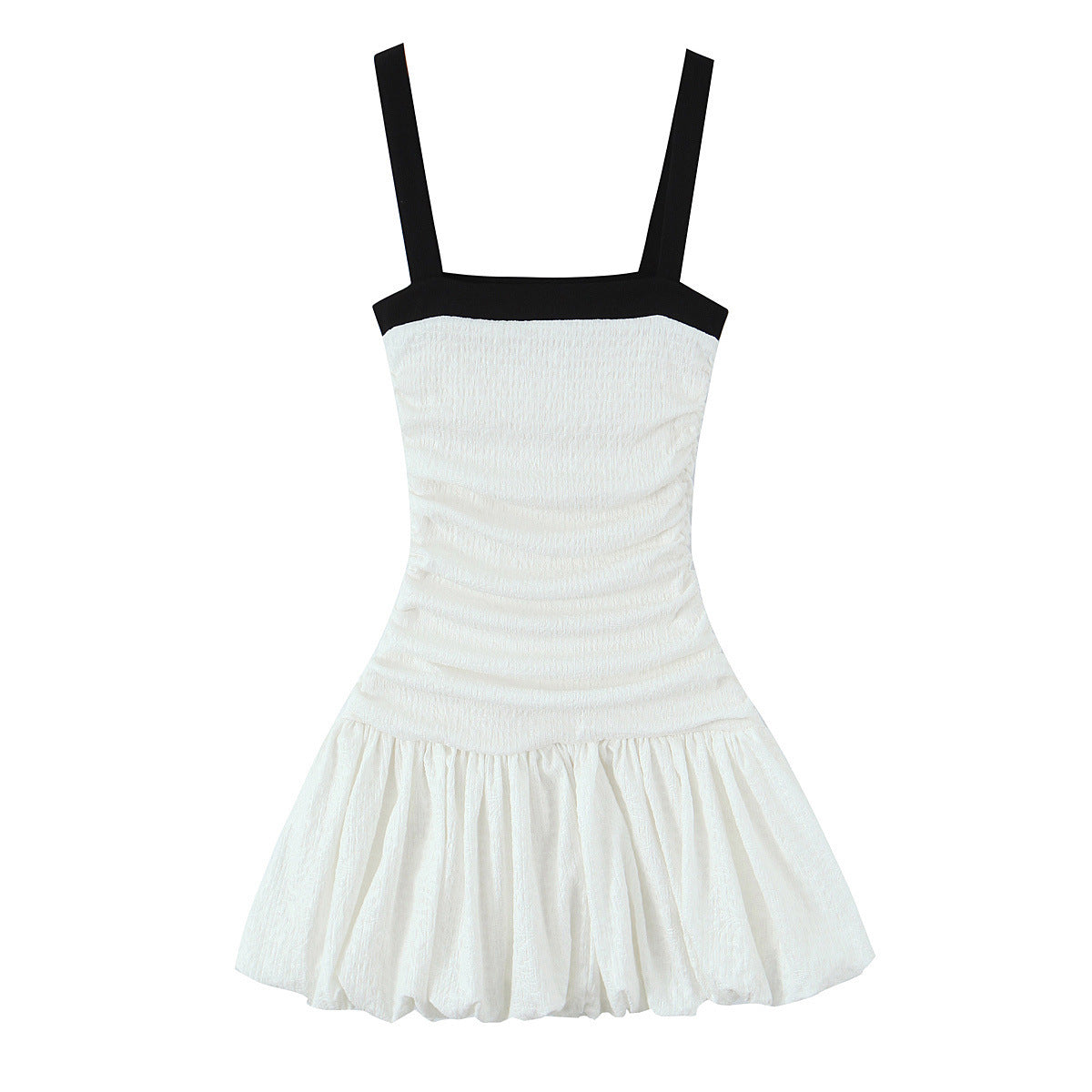 Zahara Contrast Trim Bubble Dress
