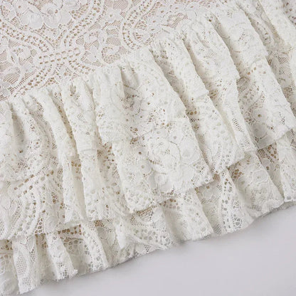 Boho off shoulder lace western mini dress