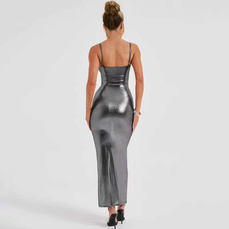 Off Shoulder Slim Strap Dress
