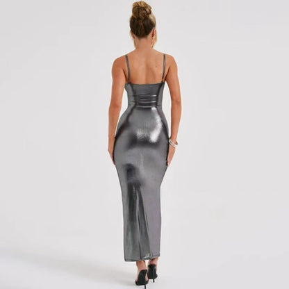 Off Shoulder Slim Strap Dress
