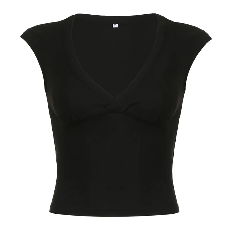 Siobhan V-Neck Crop Top