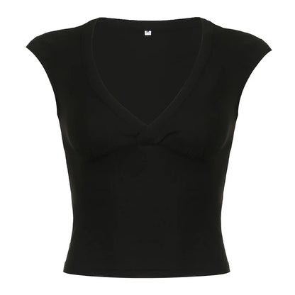 Siobhan V-Neck Crop Top
