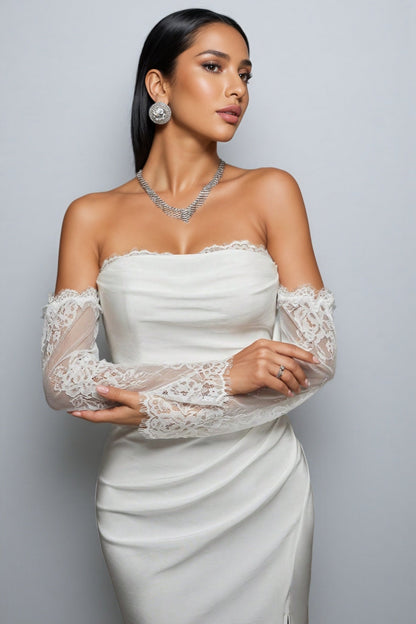Elay White Backless Maxi Dress