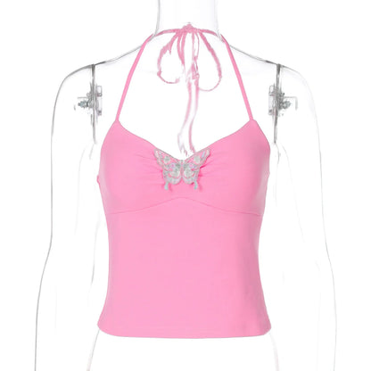 Anabia Butterfly Halter Top